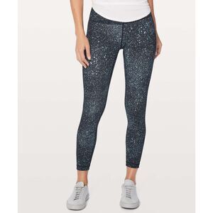 Lululemon 4 Wunder Under Hi-Rise 7/8 Tight Mineralize Multi Galactic EUC Vintage